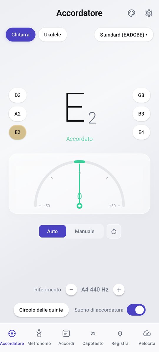 Accordatore per chitarra PluckUp