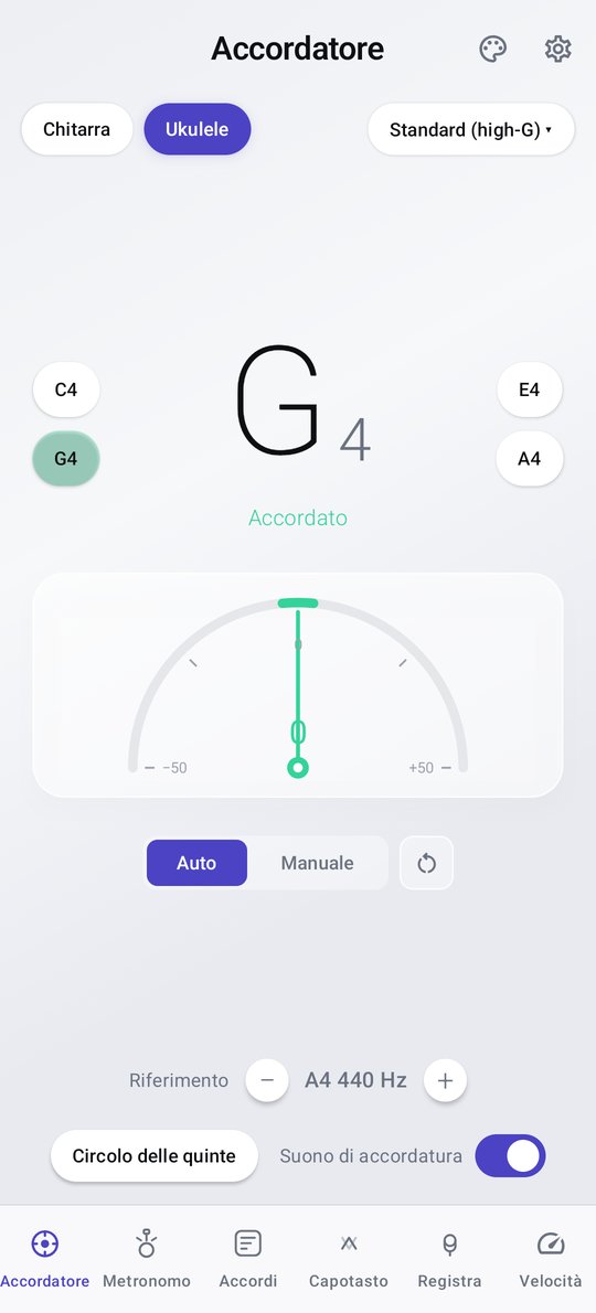 Accordatore per ukulele PluckUp
