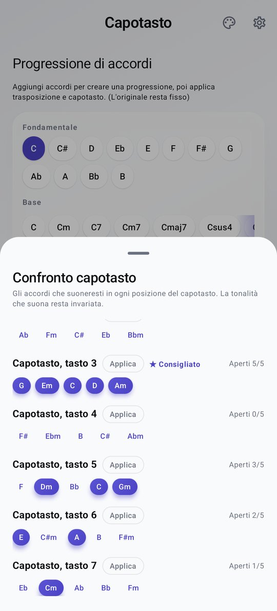 Trasposizione con capotasto PluckUp